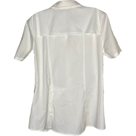 REI Co-op Sahara Short-Sleeved Hiking Shirt - White - XL - Picture 5 of 10